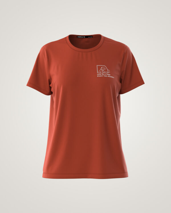 COUPLETX｜Tee Nữ Regular Basic Thêu Logo Cool