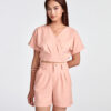 COUPLETX｜Top Kiểu Nữ Tay Liền Eo Thun