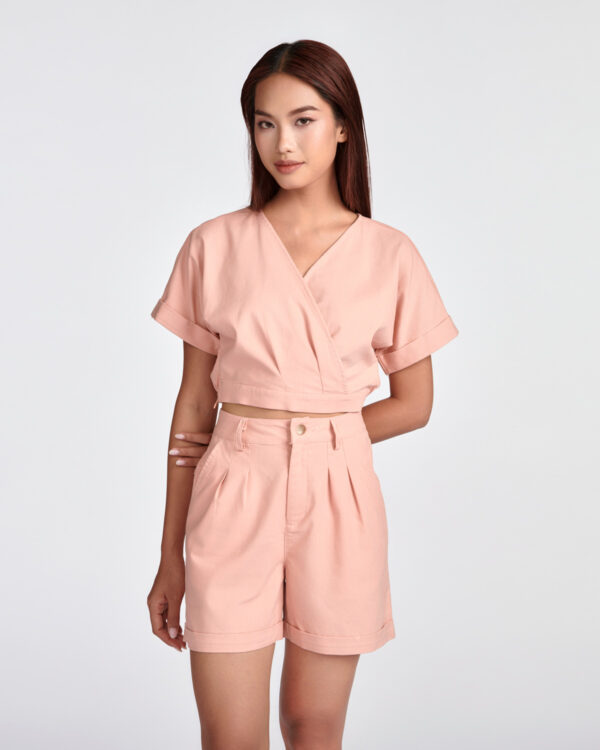COUPLETX｜Top Kiểu Nữ Tay Liền Eo Thun