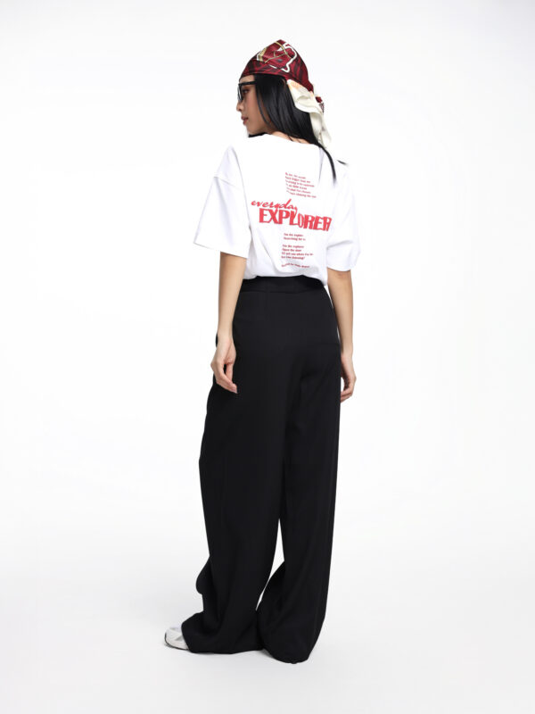 COUPLETX｜Trousers Nữ Straight Xếp Li