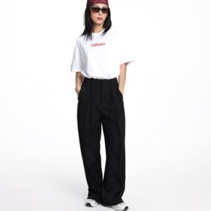COUPLETX｜Trousers Nữ Straight Xếp Li