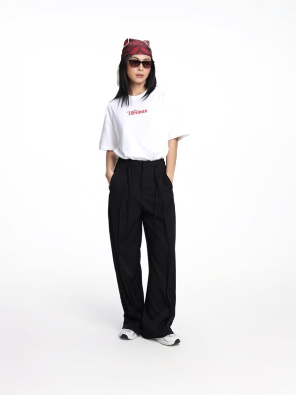 COUPLETX｜Trousers Nữ Straight Xếp Li
