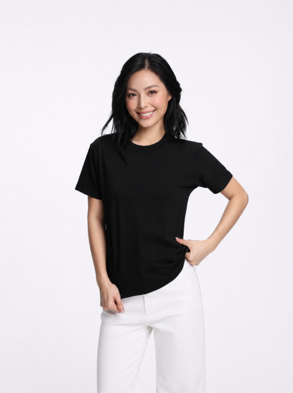 COUPLETX｜Tee Nữ Cổ Tròn Slim Basic