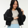 COUPLETX｜Jacket Dù Nữ Relax Boxy Cổ Cao