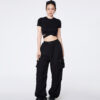 women_den__6__eb7942d765cd453292ab529fe0fad9ef COUPLETX|Tee Nữ Croptop Banana Kiểu Thắt Dây
