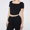 women_den__8__8395304e194746508626cdd7c71088ef COUPLETX|Tee Nữ Croptop Banana Kiểu Nhún Sườn