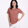 COUPLETX｜Tee Nữ Cổ Tròn Đốm Slim Basic