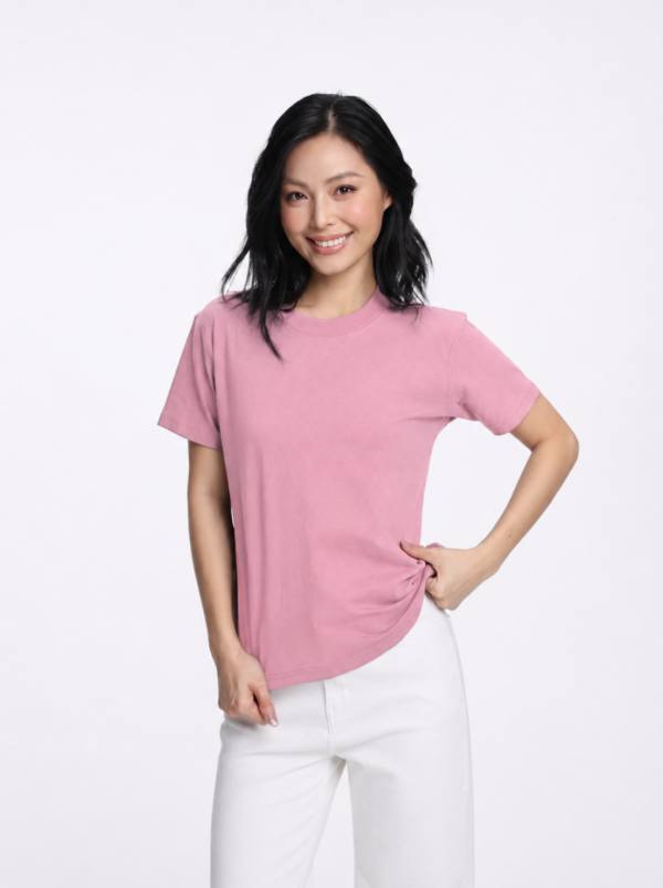 COUPLETX｜Tee Nữ Cổ Tròn Slim Basic