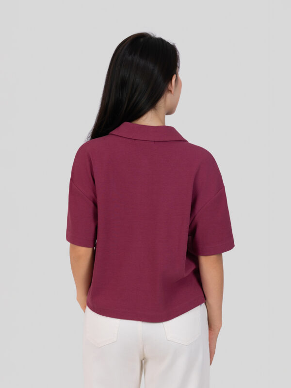 COUPLETX｜Polo Nữ Relax Boxy Rib