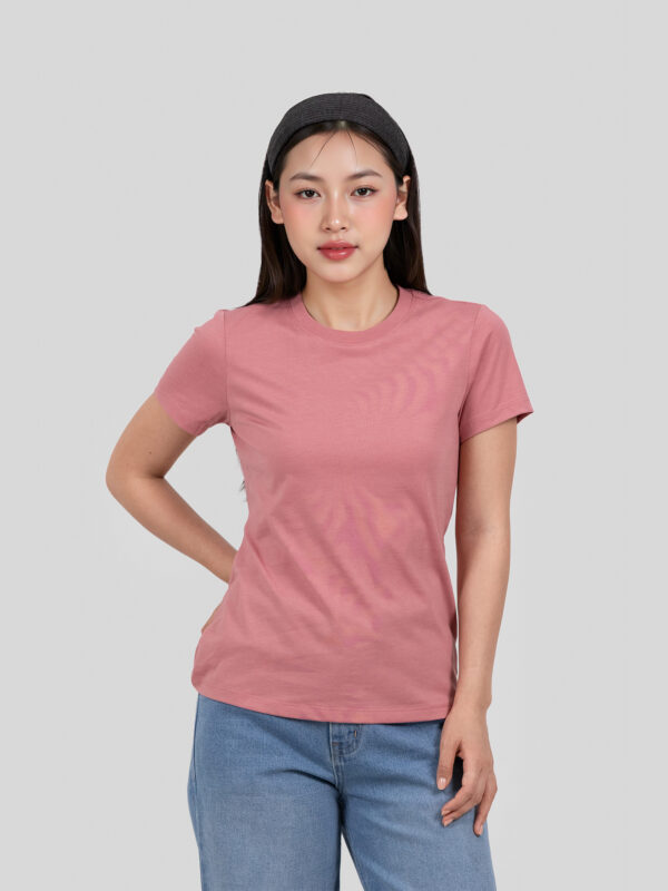 women_hong__6__72aea324eff4433091c7b0b7134a4e4c COUPLETX|Tee Nữ Cổ Tròn Slim Basic