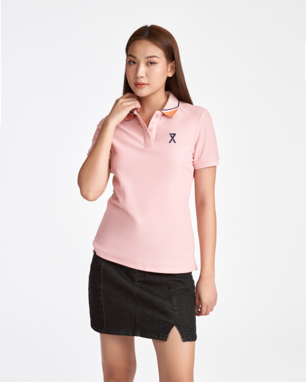 COUPLETX｜Polo Nữ Pique Mắt Bo Kiểu Slim Fit