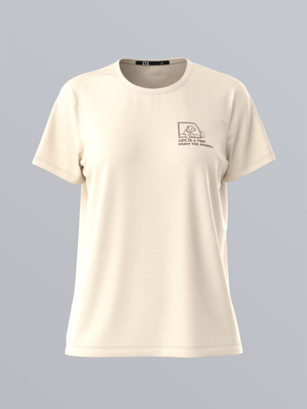COUPLETX｜Tee Nữ Regular Basic Thêu Logo Cool