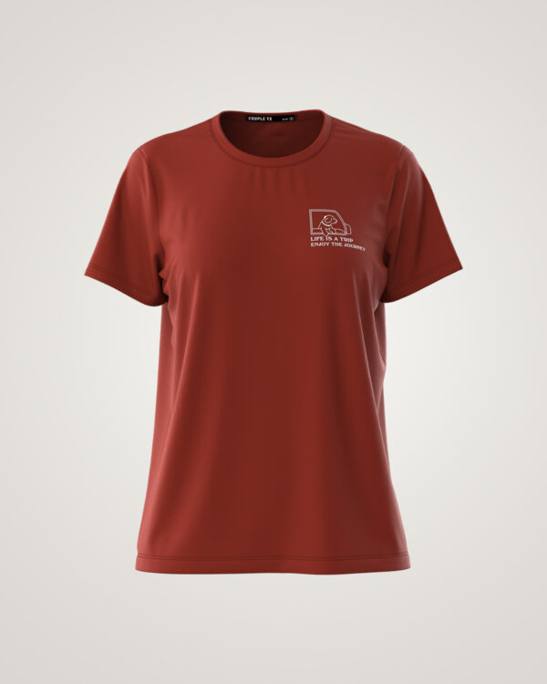 COUPLETX｜Tee Nữ Regular Basic Thêu Logo Cool