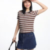 COUPLETX｜Tee Nữ Morden Stripe Relax