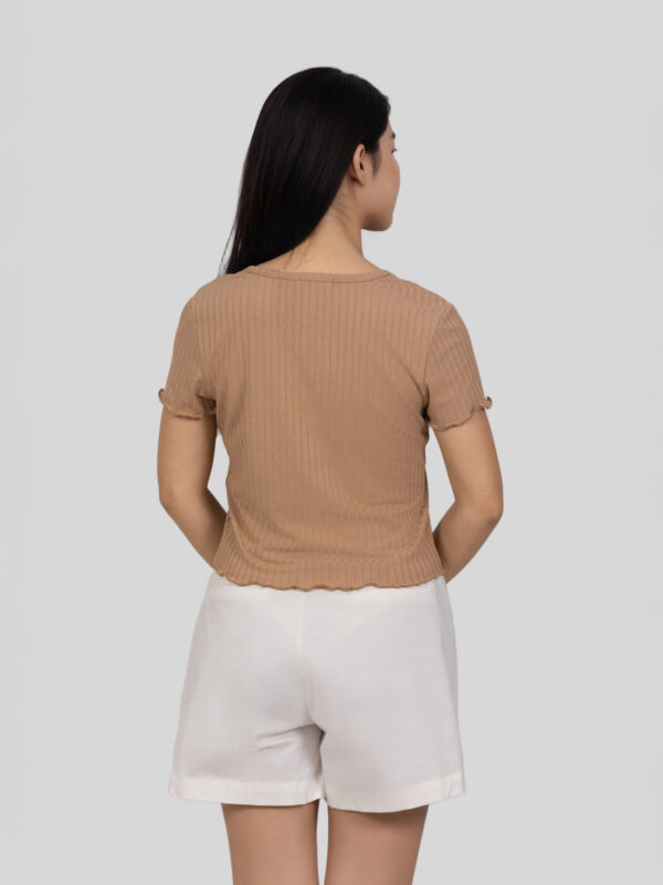 COUPLETX｜Tee Nữ Slim Boxy Jersey Button - Up