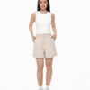 COUPLETX｜Shorts Nữ Kaki Bermuda Túi Cơi