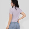 COUPLETX｜Polo Nữ Rib Cotton Slim Boxy