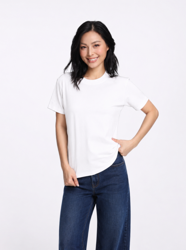 COUPLETX｜Tee Nữ Cổ Tròn Slim Basic