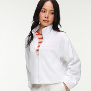 COUPLETX｜Jacket Dù Nữ Relax Boxy Cổ Cao