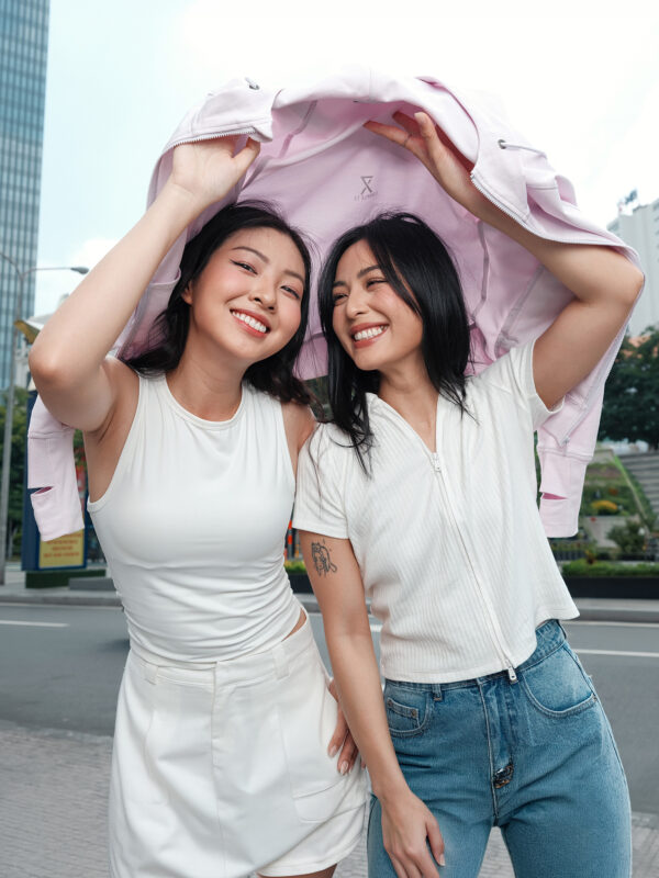COUPLETX｜Tee Nữ Tanktop Boxy Double Face