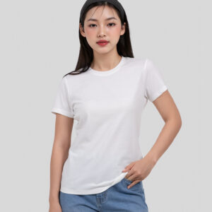 COUPLETX｜Tee Nữ Cổ Tròn Slim Basic