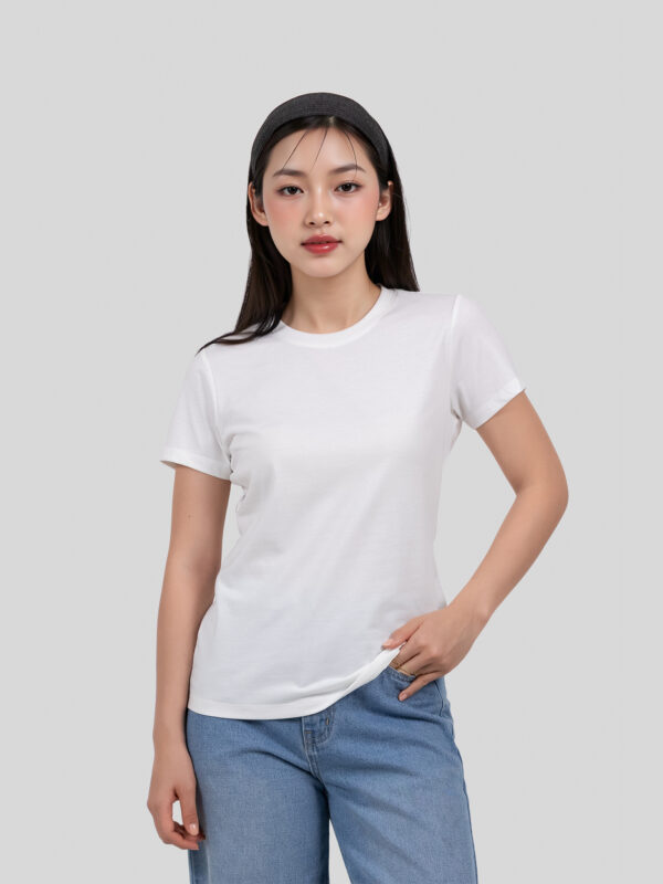 women_trang__54__e5d962de3f7e4276850bc972da179fa7 COUPLETX|Tee Nữ Cổ Tròn Slim Basic