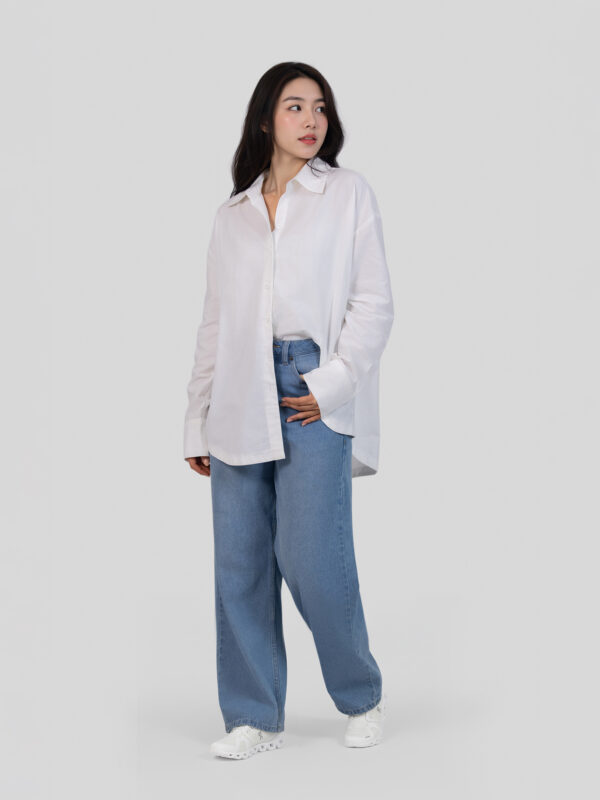 COUPLETX｜Shirt Nữ Oversize Cutout Longsleeve CTX