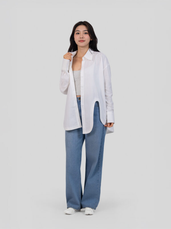 COUPLETX｜Shirt Nữ Oversize Cutout Longsleeve CTX