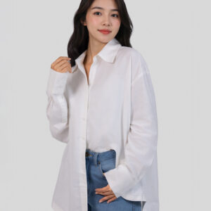 COUPLETX｜Shirt Nữ Oversize Cutout Longsleeve CTX