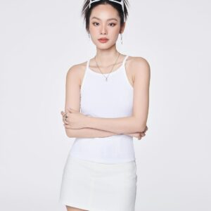 COUPLETX｜Tee Nữ Camisole Women 2 Dây Lai Bầu
