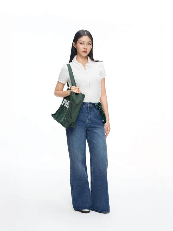 COUPLETX｜Polo Nữ Basic Jersey Zip