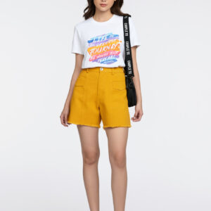 COUPLETX｜Shorts Nữ Kaki Wash Tưa Lai