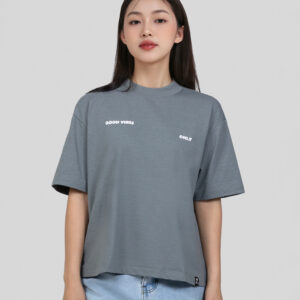 COUPLETX｜Tee Nữ Relax Boxy Typo Good Vibes