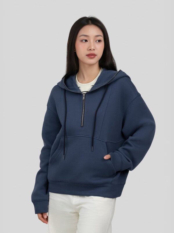 COUPLETX｜Hoodie Nữ Double Face Full-zip Hood