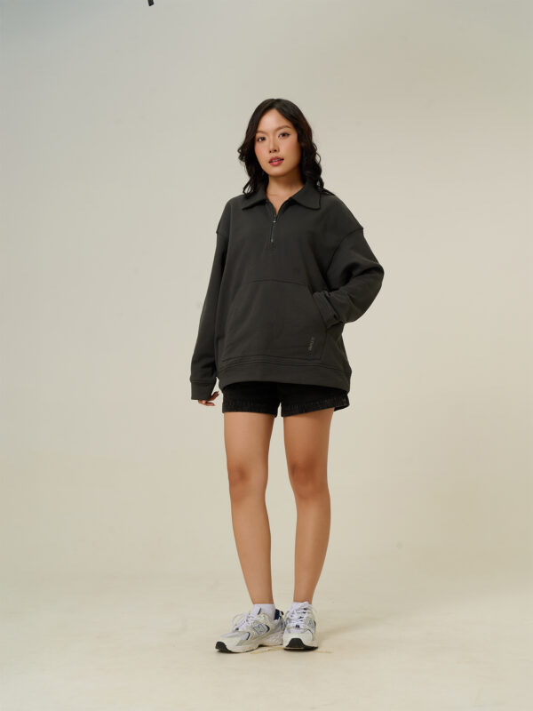 COUPLETX｜Sweater Nữ Neck Zip Cozy