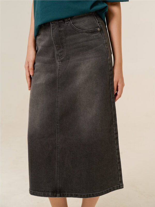 COUPLETX｜Dress Nữ Jean Dài Wash Classic