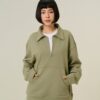 COUPLETX｜Sweater Nữ Neck Zip Cozy