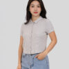 COUPLETX｜Polo Nữ Rib Cotton Slim Boxy