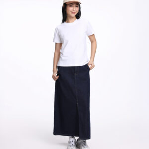 COUPLETX｜Dress Nữ Midi Skirt Jean A Line