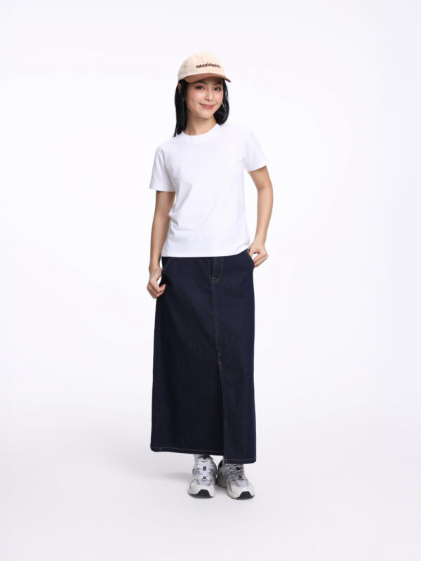 COUPLETX｜Dress Nữ Midi Skirt Jean A Line