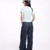 COUPLETX｜Jeans Nữ Stripe Wide-leg Denim