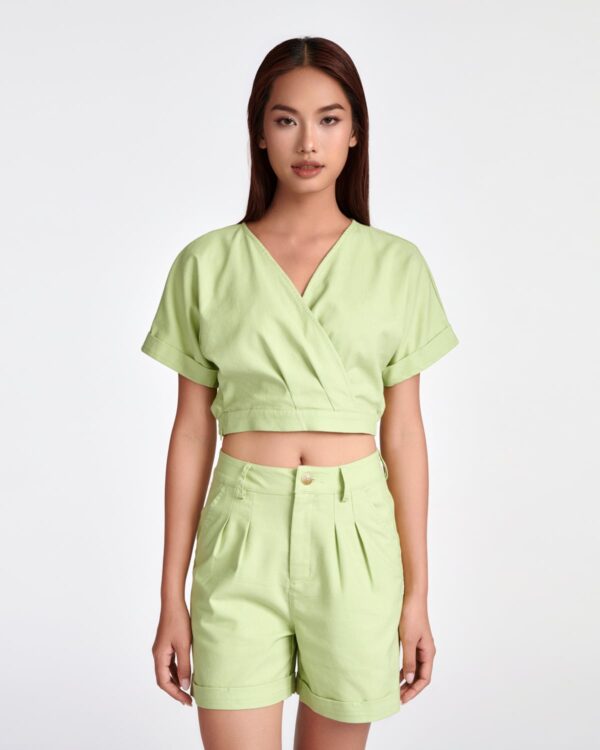 COUPLETX｜Top Kiểu Nữ Tay Liền Eo Thun