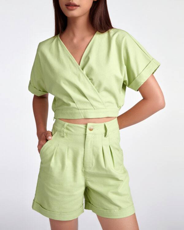 COUPLETX｜Top Kiểu Nữ Tay Liền Eo Thun