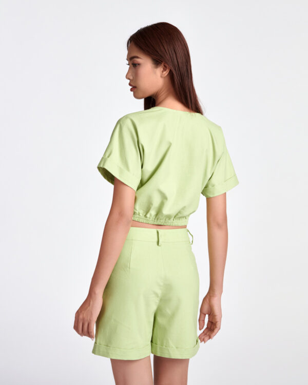 COUPLETX｜Top Kiểu Nữ Tay Liền Eo Thun