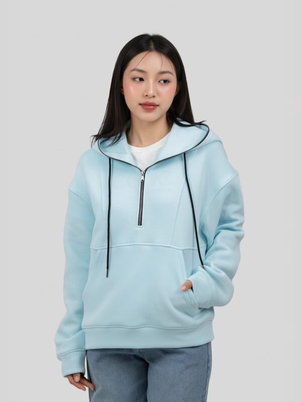 COUPLETX｜Hoodie Nữ Double Face Full-zip Hood