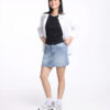 COUPLETX｜Dress Nữ Mini Skirt Jean A Line
