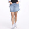 COUPLETX｜Dress Nữ Mini Skirt Jean A Line