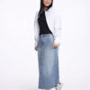 COUPLETX｜Dress Nữ Midi Skirt Jean A Line
