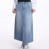 COUPLETX｜Dress Nữ Midi Skirt Jean A Line