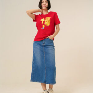 COUPLETX｜Dress Nữ Jean Dài Wash Classic